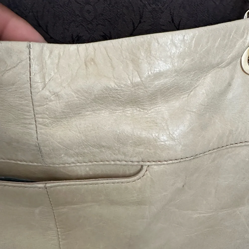 HOBO‎ Elegant gold Leather Shoulder Bag gold shoulder strap